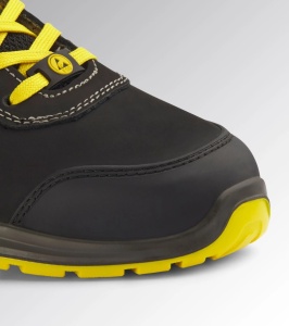 Pantofi de protectie S1PS ESD, SPEEDY LOW, bombeu compozit, piele intoarsa, culoare galben cu negru