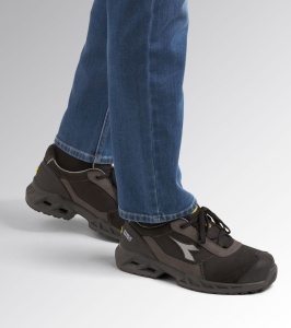 Pantofi de protectie S3S ESD, SHARK STAB, bombeu compozit, piele intoarsa, culoare negru cu gri