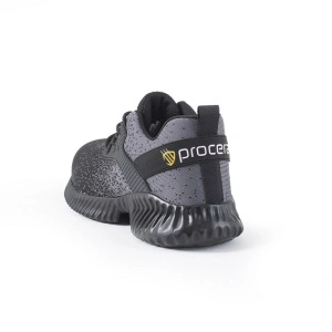 Pantofi de protectie Texo Fly Gray S1, usori si aerisiti, cu design sportiv, bombeu metalic si talpa antiderapanta - gri