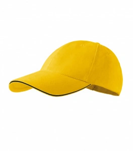 Sapca unisex cu gauri de ventilatie si catarama reglabila - galbena
