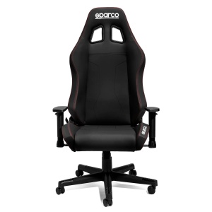 Scaun de birou Sparco Coach negru/rosu - Img 2