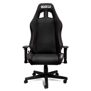 Scaun de birou Sparco Coach negru/rosu - Img 2