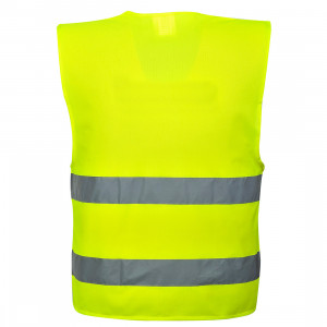 Vesta reflectorizanta cu doua benzi orizontale