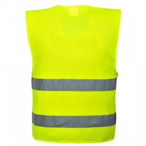 Vesta reflectorizanta cu doua benzi orizontale