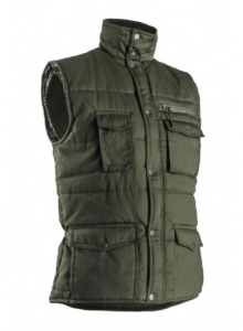 Jacheta 2-in-1 POLENA, cu maneci detasabile, vatuita, verde
