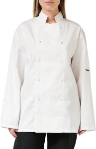 Jacheta alba de bucatar, unisex