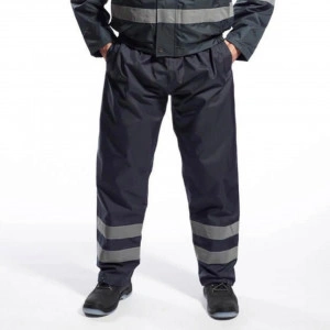 Pantaloni de lucru captusiti cu benzi reflectorizante