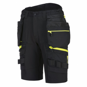 Pantaloni scurti de lucru, Holster, cu 10 buzunare, detalii reflectorizante si talie elastica