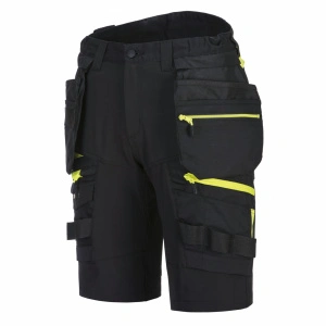 Pantaloni scurti de lucru, Holster, cu 10 buzunare, detalii reflectorizante si talie elastica