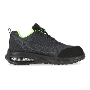 Pantofi de lucru Texo-Air Step SB, usori si aerisiti, cu design sportiv, bombeu metalic si talpa antiderapanta - gri/verde