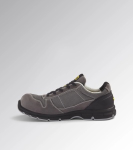 Pantofi de protectie S1PS ESD, RUN TEXT LOW, bombeu compozit, material respirabil, culoare gri antracit cu negru