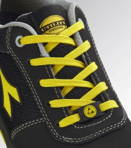 Pantofi de protectie S1PS ESD, SPEEDY LOW, bombeu compozit, piele intoarsa, culoare galben cu negru