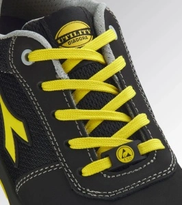 Pantofi de protectie S1PS ESD, SPEEDY LOW, bombeu compozit, piele intoarsa, culoare galben cu negru