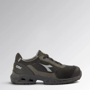 Pantofi de protectie S3S ESD, SHARK STAB, bombeu compozit, piele intoarsa, culoare negru cu gri
