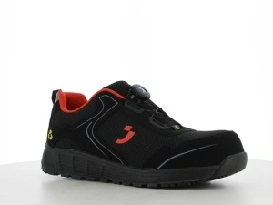 Pantofi protectie S1P ECOLOBI, lamela anti-perforare, antistatici, detalii reflectorizante - negru