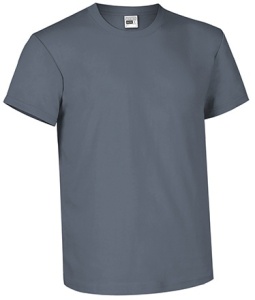 Tricou unisex RACING, bumbac - gri ciment
