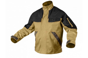 COSTUM de lucru 𝗘𝗗𝗚𝗔𝗥 𝗜𝗜 (jacheta + pantaloni talie modulari) crem 