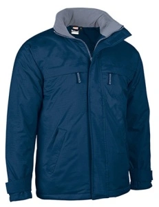 Jacheta BOREAL, stil parka, cu gluga ascunsa si mansete reglabile, impermeabila, navy