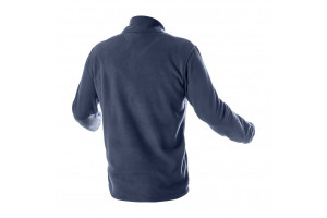Jacheta fleece bleumarin cu fermoar