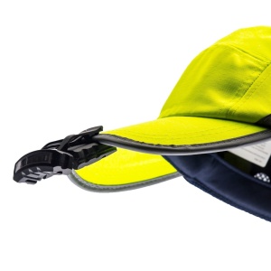 Lanterna reincarcabila prin USB, montabila pe sapca/casca, rezistenta la stopi de apa, luminozitate 100 lm