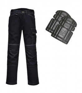Pantaloni de lucru URBAN negru, genunchiere incluse