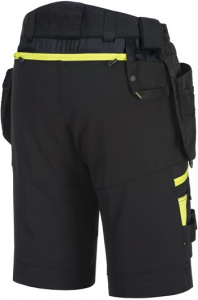 Pantaloni scurti de lucru, Holster, cu 10 buzunare, detalii reflectorizante si talie elastica