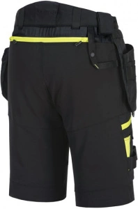 Pantaloni scurti de lucru, Holster, cu 10 buzunare, detalii reflectorizante si talie elastica