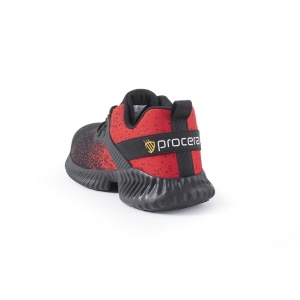 Pantofi de lucru Texo-Air RED S1, usori si aerisiti, cu design sportiv, bombeu metalic - rosu