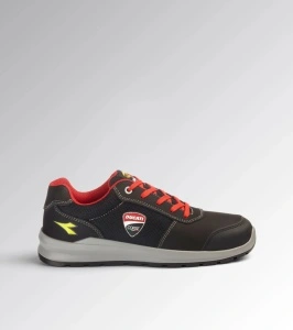 Pantofi de protectie S1PS ESD, SPEEDY RACE LOW, bombeu compozit, material respirabil, culoare negru cu rosu