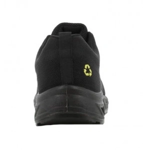Pantofi de protectie usori ECOFITZ cu sireturi reflectorizante - negru