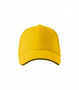 Sapca unisex cu gauri de ventilatie si catarama reglabila - galbena