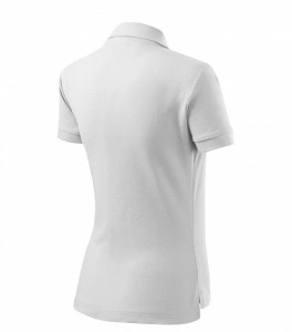 Tricou polo dama COTTON, alb