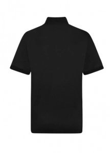 Tricou polo KX3 negru, pentru barbati, detalii reflectorizante