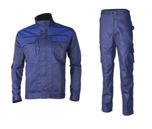 COSTUM de lucru TECHNICITY (jacheta + pantaloni talie) navy cu albastru