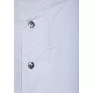 Jacheta alba de bucatar Chef, cu capse si buzunare