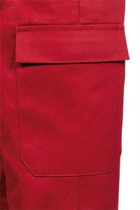 Pantaloni de lucru CASTER, subtiri, rosii