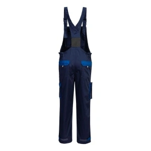 Pantaloni de lucru cu pieptar TEXO in culori contrastante - navy