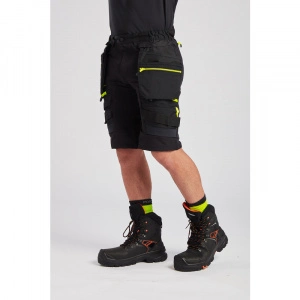 Pantaloni scurti de lucru, Holster, cu 10 buzunare, detalii reflectorizante si talie elastica