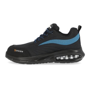Pantofi de lucru Texo-Air Wave SB, usori si aerisiti, cu design sportiv, bombeu metalic si talpa antiderapanta - negru/blue