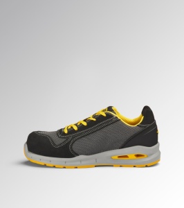 Pantofi de protectie S1PS ESD, RUN A.BOX LOW, bombeu compozit, piele intoarsa, culoare galben cu negru