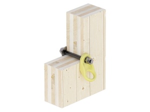 Punct de ancorare pentru lucrare la inaltime si in suspensie ideal pentru structuri din lemn, beton si otel, pe suprafete plane, inclinate, verticale