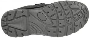 Sandale de protectie din piele, perforate, inchidere cu scai - gri