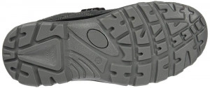 Sandale de protectie din piele, perforate, inchidere cu scai - gri