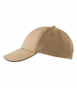 Sapca unisex cu gauri de ventilatie si catarama reglabila - crem