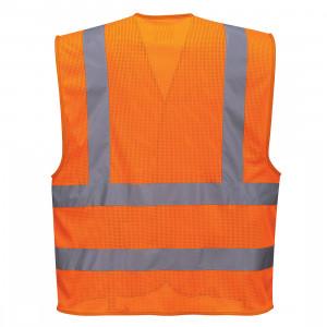 Vesta Hi-Vis cu 4 benzi, plasa integrala
