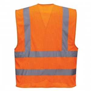 Vesta Hi-Vis cu 4 benzi, plasa integrala