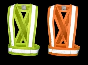 Bretele bicicleta, motocicleta, jogging, reflectorizante, ajustabile cu scai, marime L-2XL