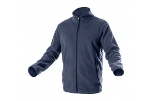 Jacheta fleece bleumarin cu fermoar