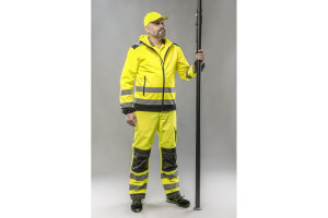 Jacheta Softshell cu gluga - galbena
