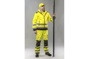 Jacheta Softshell cu gluga - galbena